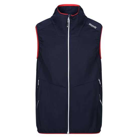 Regatta Mens Lankin VI Softshell Gilet (Navy/Danger Red) - Image 1