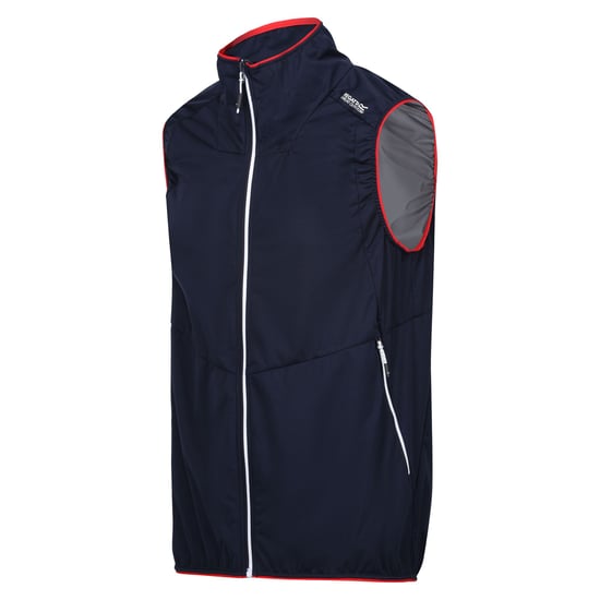 Regatta Mens Lankin VI Softshell Gilet (Navy/Danger Red) - Image 3