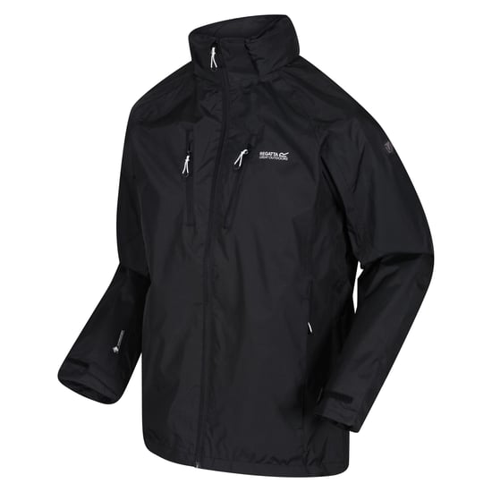 Regatta Mens Calderdale V Waterproof Jacket (Black) - Image 3