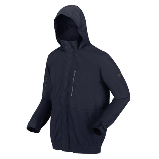 Regatta Mens Feelding Linear Waterproof Bomber Jacket (Navy) - Image 3
