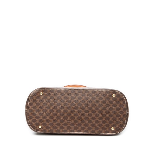 Celine Vintage Dome Top Handle en Marrón Lona recubierta - Image 6