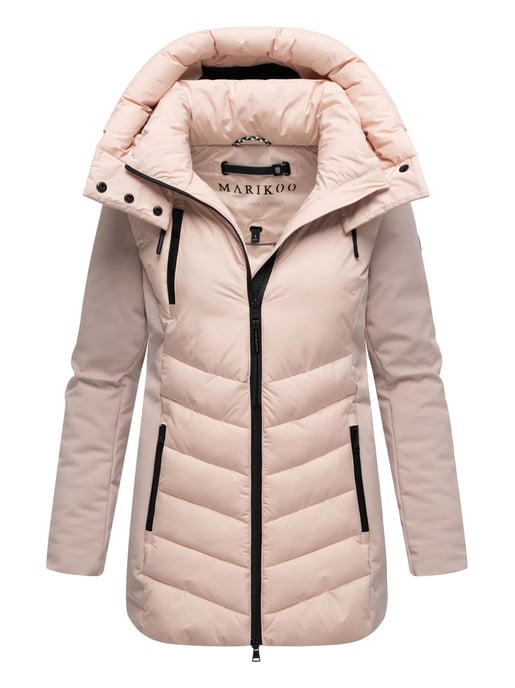 Chaqueta de invierno para mujer Marikoo Tivaa XVI con softshell y capucha desmontable - Image 1