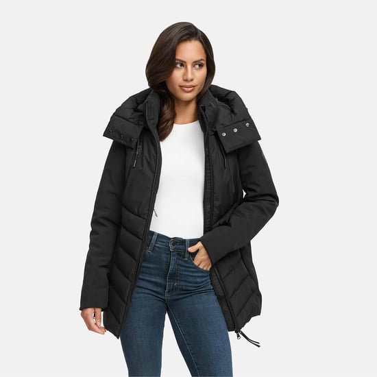 Chaqueta de invierno para mujer Marikoo Tivaa XVI con softshell y capucha desmontable - Image 6