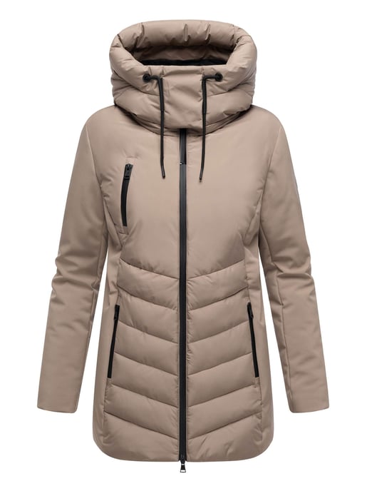 Chaqueta de invierno para mujer Marikoo Tivaa XVI con softshell y capucha desmontable - Image 2
