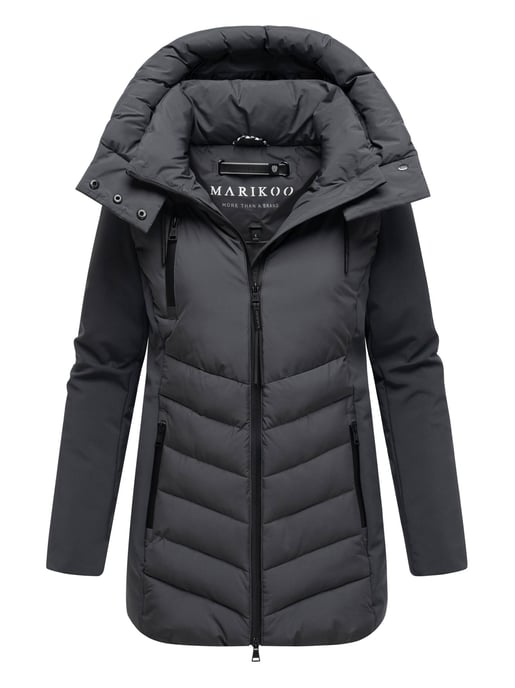 Chaqueta de invierno para mujer Marikoo Tivaa XVI con softshell y capucha desmontable - Image 1