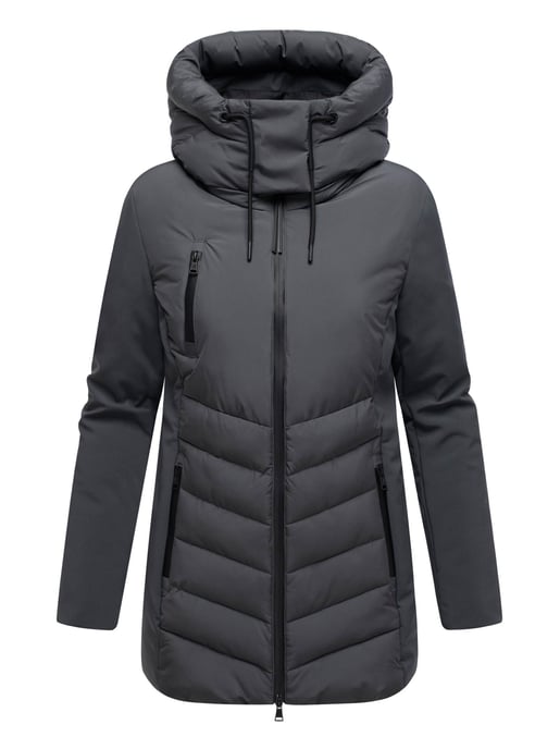 Chaqueta de invierno para mujer Marikoo Tivaa XVI con softshell y capucha desmontable - Image 2