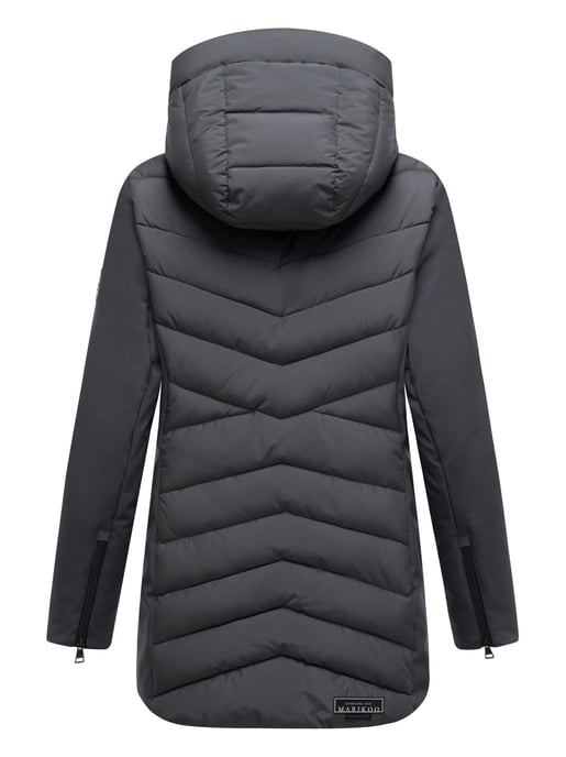 Chaqueta de invierno para mujer Marikoo Tivaa XVI con softshell y capucha desmontable - Image 4