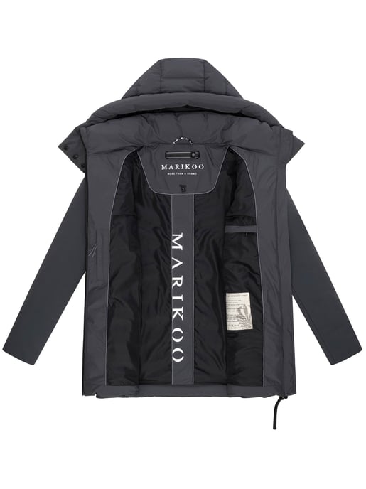 Chaqueta de invierno para mujer Marikoo Tivaa XVI con softshell y capucha desmontable - Image 5