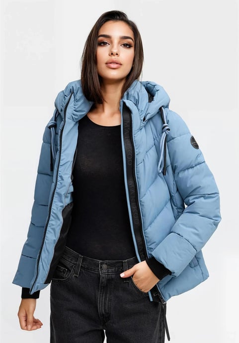 Chaqueta de invierno Marikoo Sahnemausii XVI para mujer con capucha desmontable - Image 6