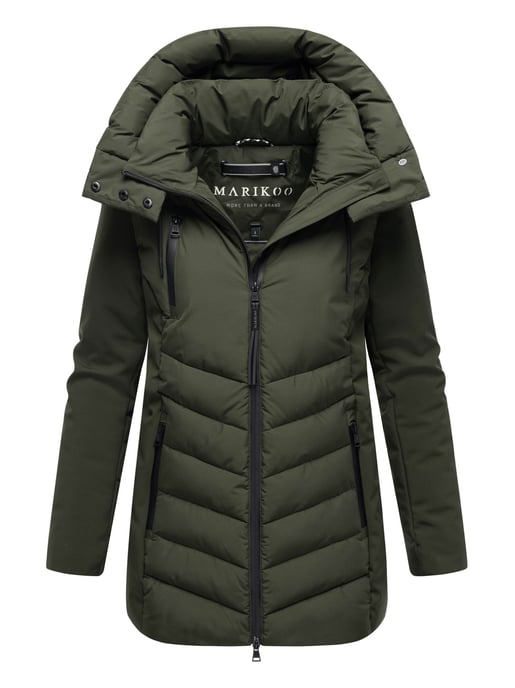 Chaqueta de invierno para mujer Marikoo Tivaa XVI con softshell y capucha desmontable - Image 1