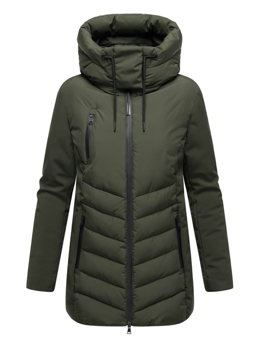 Chaqueta de invierno para mujer Marikoo Tivaa XVI con softshell y capucha desmontable - Image 2
