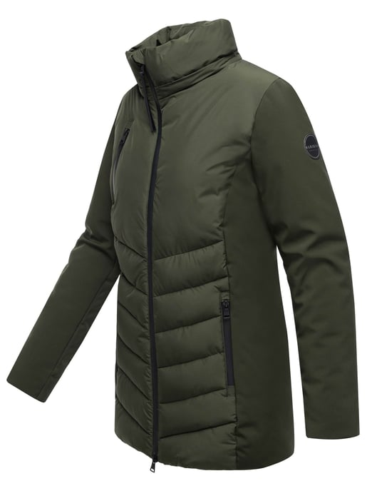 Chaqueta de invierno para mujer Marikoo Tivaa XVI con softshell y capucha desmontable - Image 3
