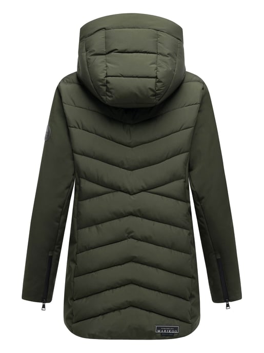 Chaqueta de invierno para mujer Marikoo Tivaa XVI con softshell y capucha desmontable - Image 4
