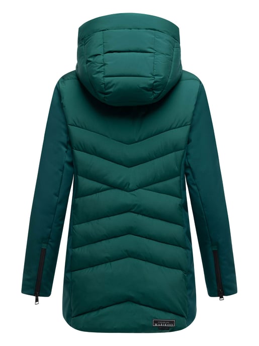 Chaqueta de invierno para mujer Marikoo Tivaa XVI con softshell y capucha desmontable - Image 4
