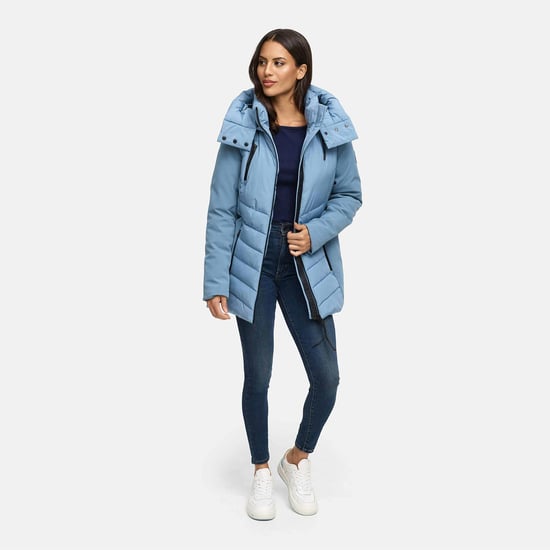 Chaqueta de invierno para mujer Marikoo Tivaa XVI con softshell y capucha desmontable - Image 6