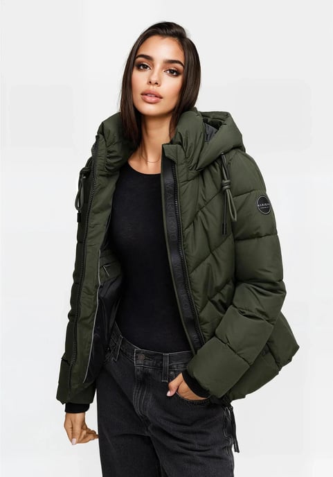 Chaqueta de invierno Marikoo Sahnemausii XVI para mujer con capucha desmontable - Image 5