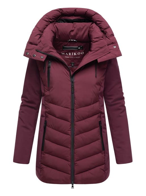 Chaqueta de invierno para mujer Marikoo Tivaa XVI con softshell y capucha desmontable - Image 1