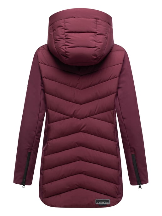 Chaqueta de invierno para mujer Marikoo Tivaa XVI con softshell y capucha desmontable - Image 4