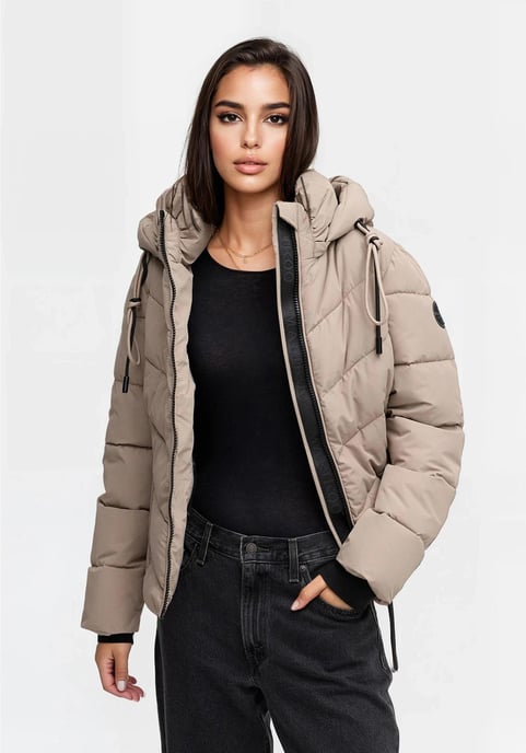 Chaqueta de invierno Marikoo Sahnemausii XVI para mujer con capucha desmontable - Image 5