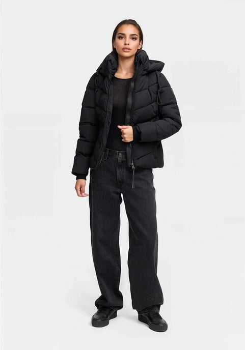 Chaqueta de invierno Marikoo Sahnemausii XVI para mujer con capucha desmontable - Image 5
