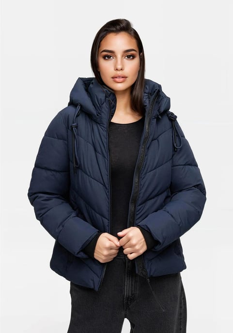 Chaqueta de invierno Marikoo Sahnemausii XVI para mujer con capucha desmontable - Image 5