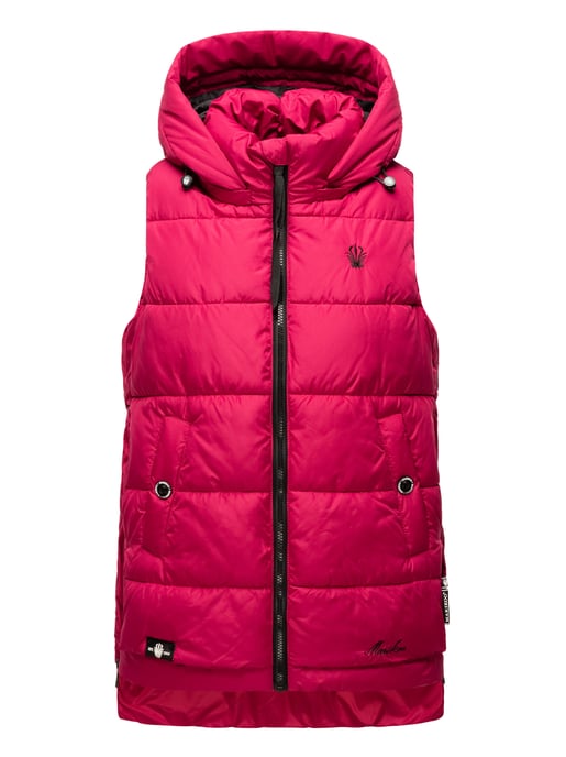 Marikoo chaleco acolchado mujer – Zarinaa ligero con capucha desmontable - Image 2