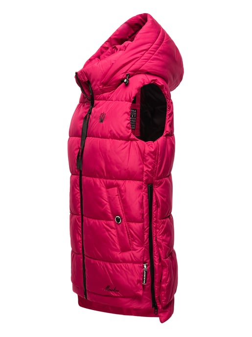 Marikoo chaleco acolchado mujer – Zarinaa ligero con capucha desmontable - Image 3