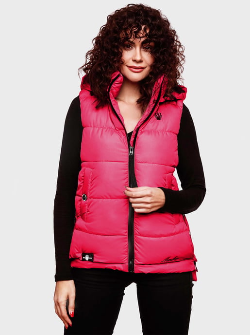 Marikoo chaleco acolchado mujer – Zarinaa ligero con capucha desmontable - Image 6