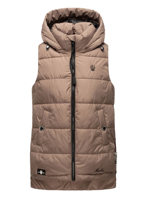 Marikoo chaleco acolchado mujer – Zarinaa ligero con capucha desmontable - Image 2