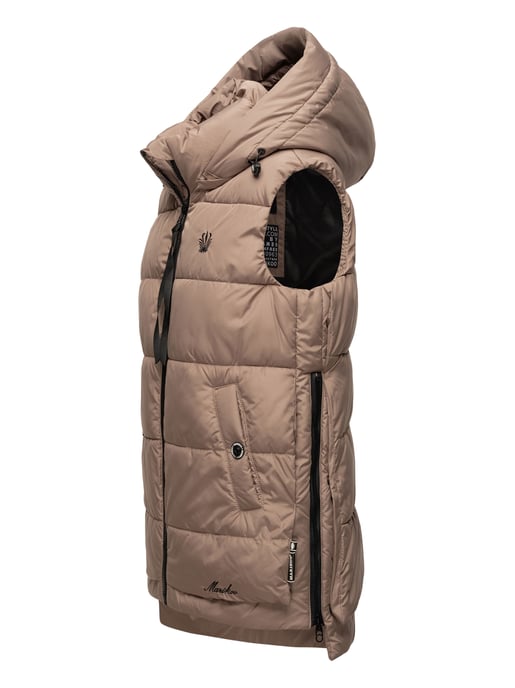 Marikoo chaleco acolchado mujer – Zarinaa ligero con capucha desmontable - Image 3