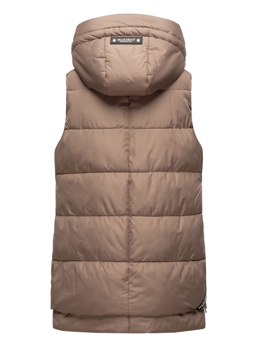 Marikoo chaleco acolchado mujer – Zarinaa ligero con capucha desmontable - Image 4