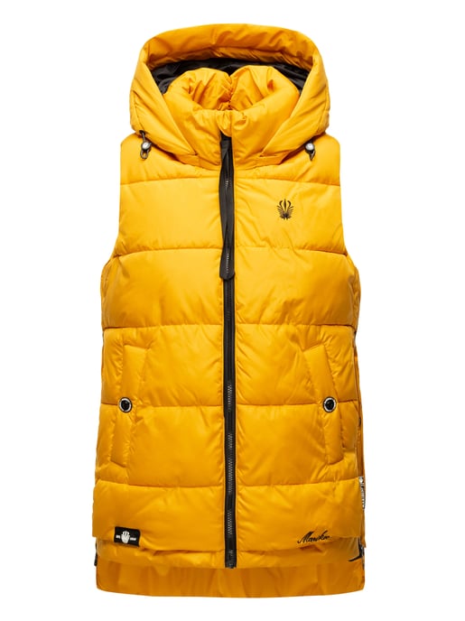 Marikoo chaleco acolchado mujer – Zarinaa ligero con capucha desmontable - Image 2