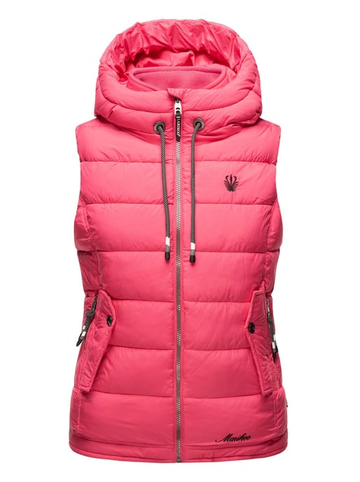 Marikoo chaleco acolchado mujer – Taisaa ligero con capucha y bolsillo para snacks - Image 2