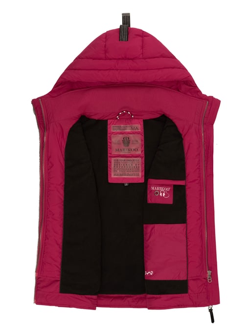 Marikoo chaleco acolchado mujer – Taisaa ligero con capucha y bolsillo para snacks - Image 6