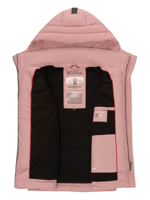Marikoo chaleco acolchado mujer – Taisaa ligero con capucha y bolsillo para snacks - Image 6