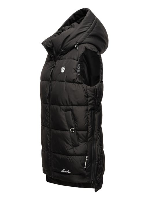 Marikoo chaleco acolchado mujer – Zarinaa ligero con capucha desmontable - Image 3