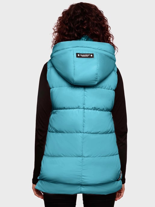 Marikoo chaleco acolchado mujer – Zarinaa ligero con capucha desmontable - Image 4