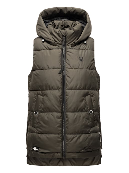 Marikoo chaleco acolchado mujer – Zarinaa ligero con capucha desmontable - Image 2
