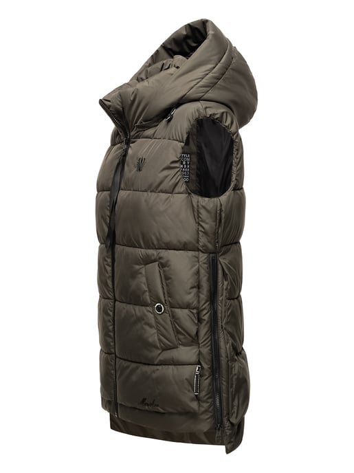 Marikoo chaleco acolchado mujer – Zarinaa ligero con capucha desmontable - Image 3