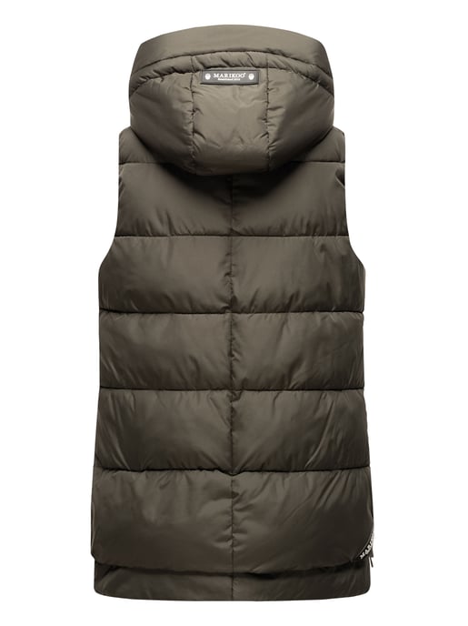 Marikoo chaleco acolchado mujer – Zarinaa ligero con capucha desmontable - Image 4