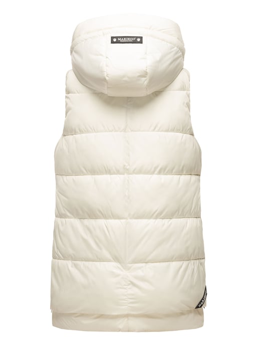 Marikoo chaleco acolchado mujer – Zarinaa ligero con capucha desmontable - Image 4