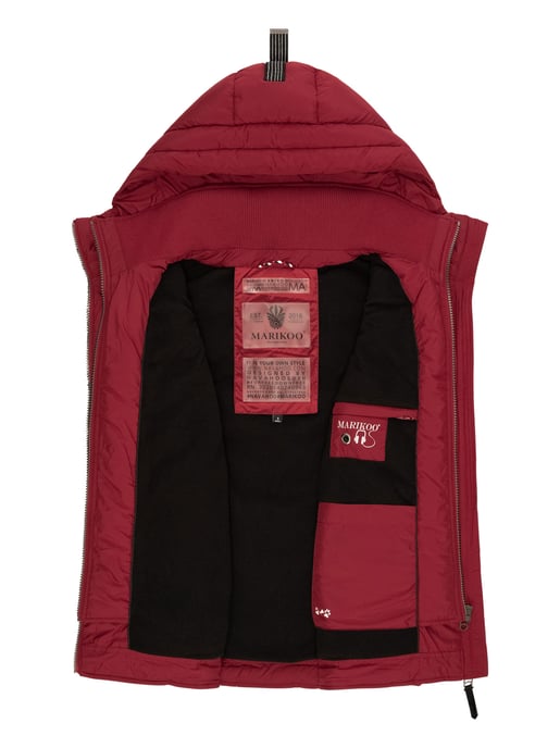 Marikoo chaleco acolchado mujer – Taisaa ligero con capucha y bolsillo para snacks - Image 6