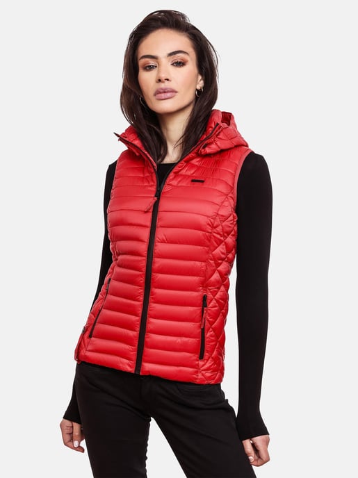 Marikoo chaleco acolchado mujer – Hasenpfote ligero con capucha desmontable - Image 6