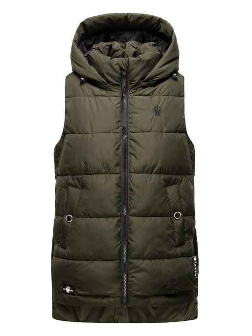 Marikoo chaleco acolchado mujer – Zarinaa ligero con capucha desmontable - Image 2