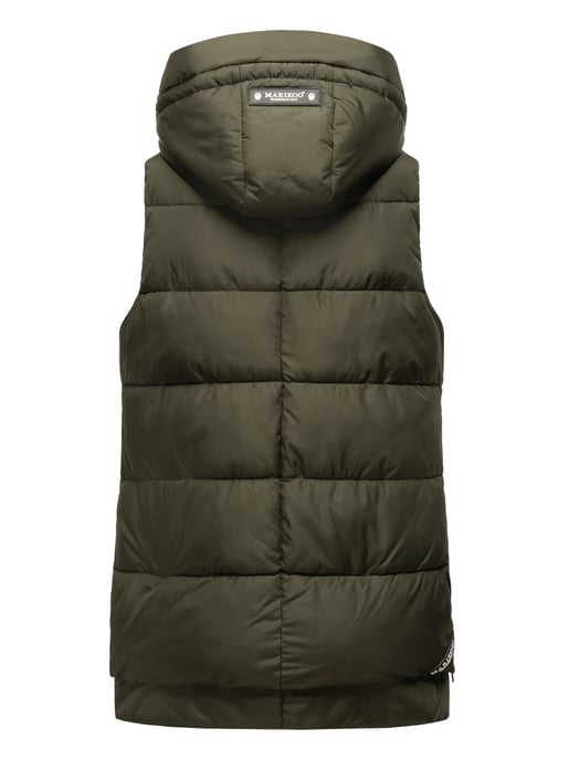 Marikoo chaleco acolchado mujer – Zarinaa ligero con capucha desmontable - Image 4
