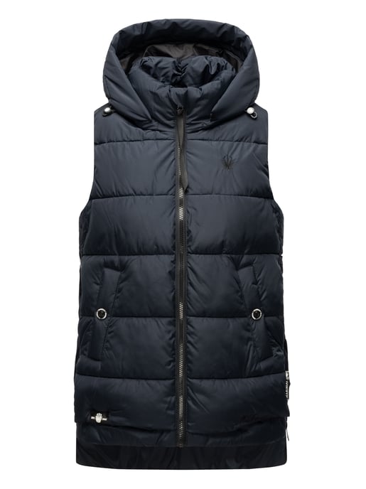 Marikoo chaleco acolchado mujer – Zarinaa ligero con capucha desmontable - Image 2