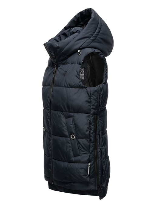 Marikoo chaleco acolchado mujer – Zarinaa ligero con capucha desmontable - Image 3