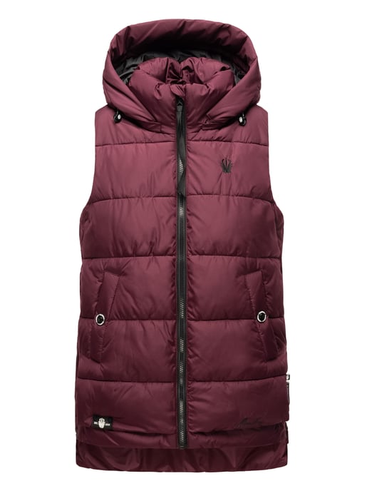 Marikoo chaleco acolchado mujer – Zarinaa ligero con capucha desmontable - Image 2