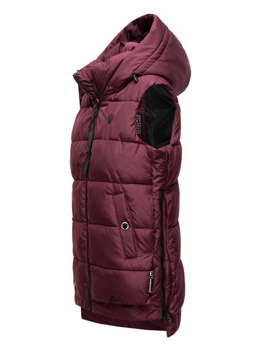 Marikoo chaleco acolchado mujer – Zarinaa ligero con capucha desmontable - Image 3