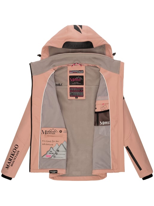 Marikoo chaqueta softshell mujer – Mount-Cho-Oyu con capucha desmontable - Image 6